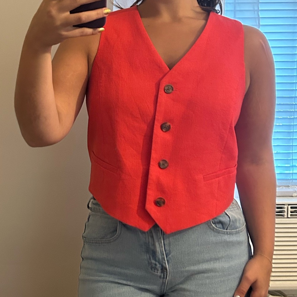 Old navy red vest